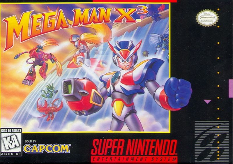 Mega Man X3 Cover SNES