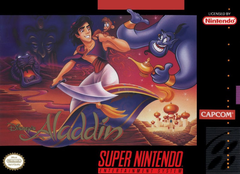 Disneys Aladdin Cover SNES