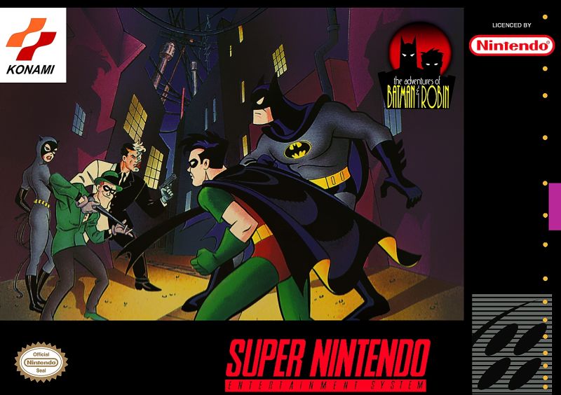 The Adventures of Batman & Robin SNES Cover