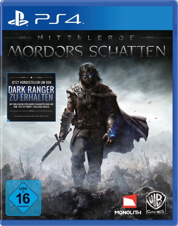 Mordors Schatten PS4 Cover