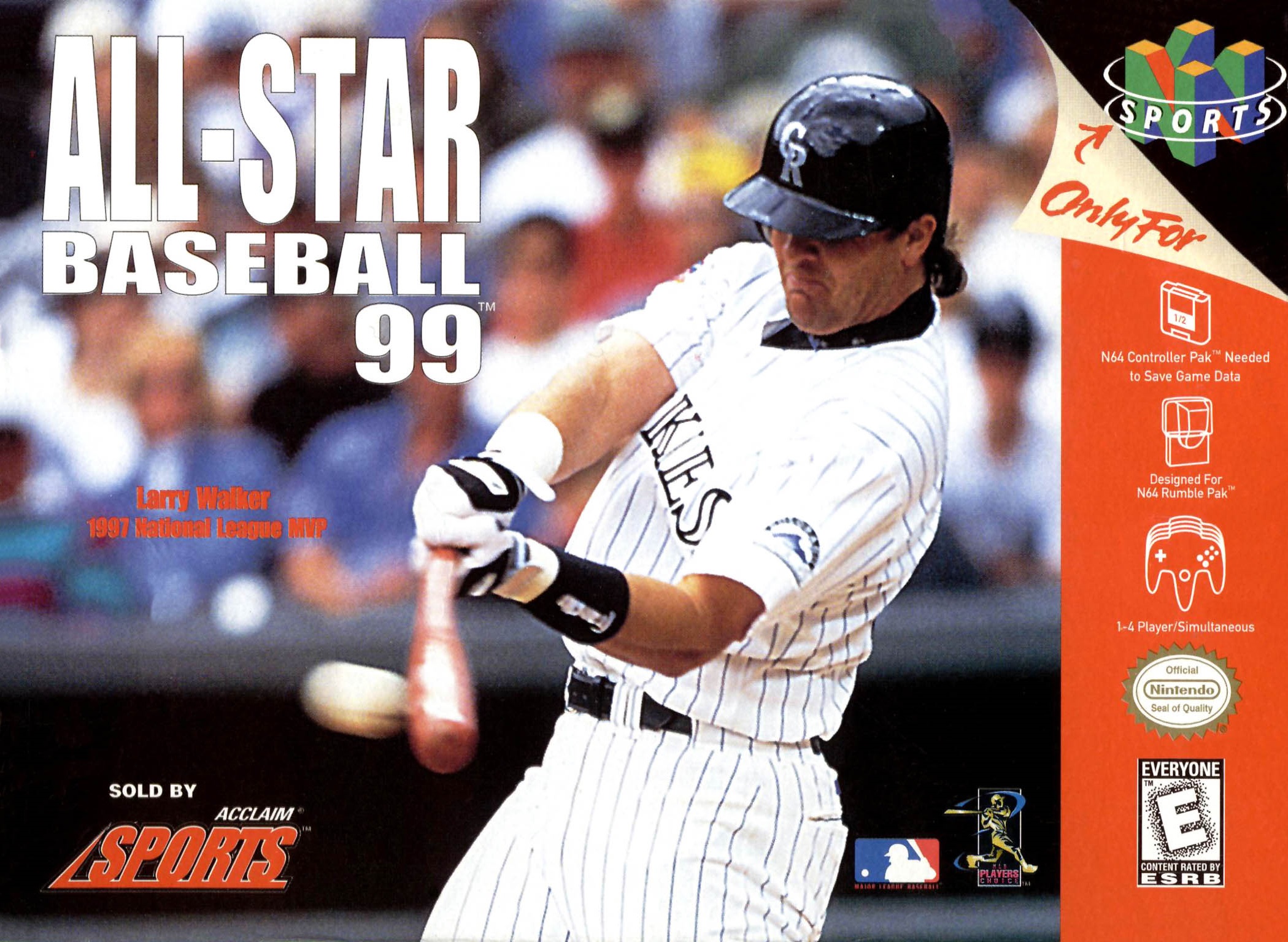 Allstar Baseball N64 Cover