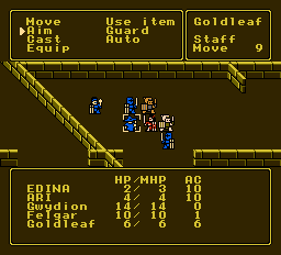 Pool of Radiance NES screenshot