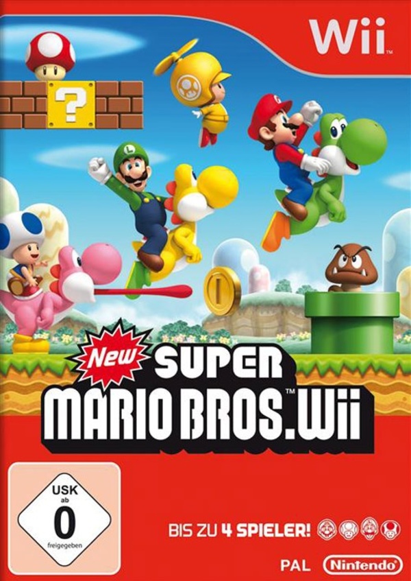 New Super Mario Bros Wii Cover
