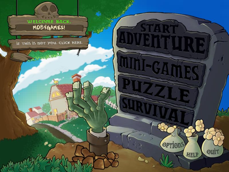 Plants vs. Zombies Title Screen