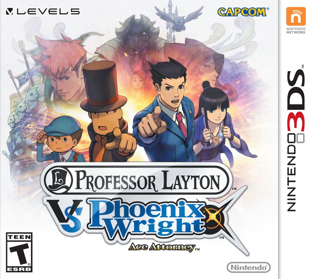 Professor Layton vs. Phoenix Wright Ace Attorney Cover