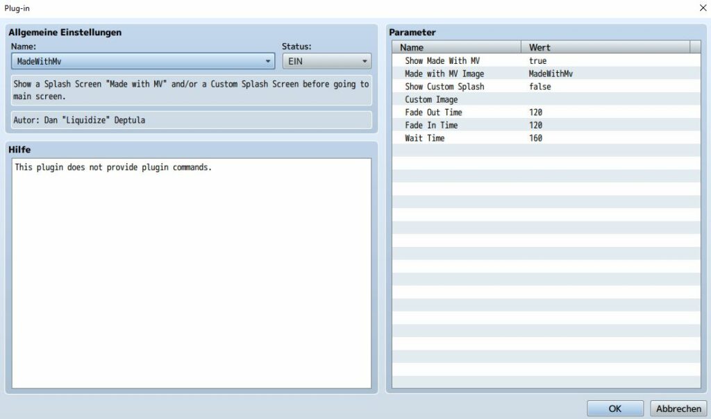 RPG Maker Plug-In-Manager0