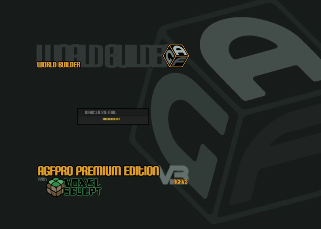 World Builder Wartebildschirm