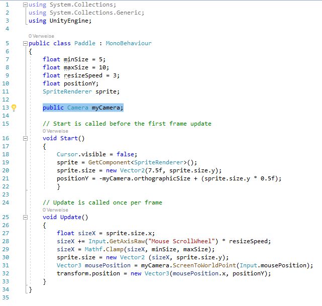 Fertiges Paddle Script
