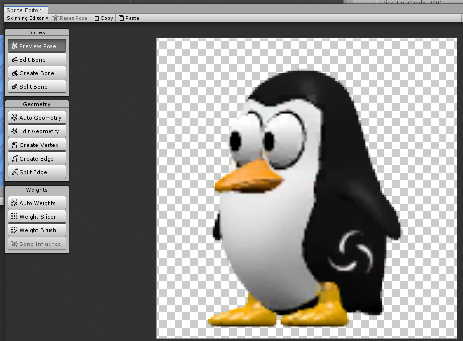 Auswahl Skinning Editor