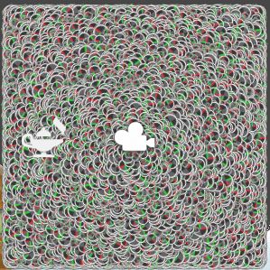 Momentane Schneeflocken