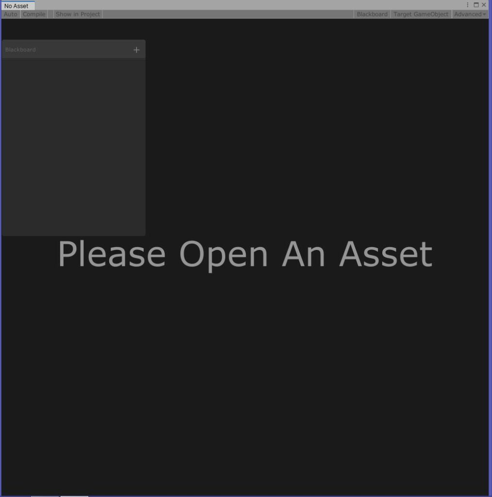 Please open an Asset