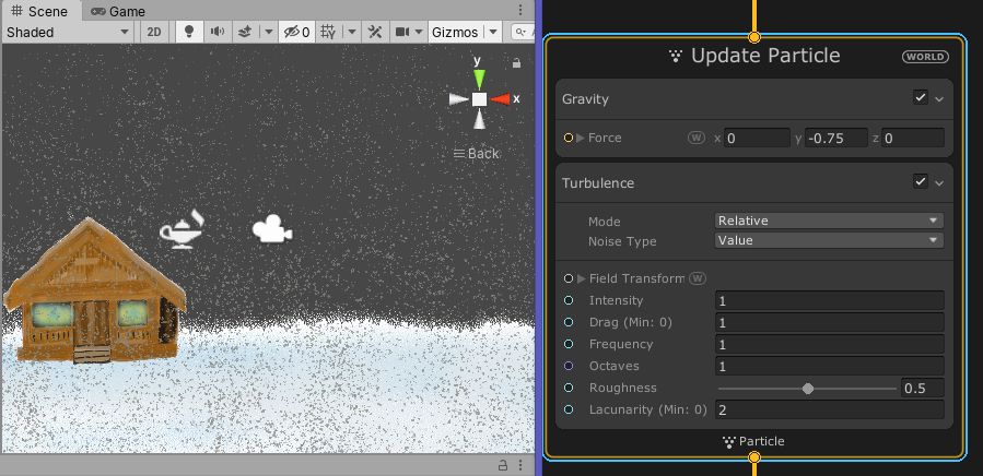 Schnee mit Turbulenzen