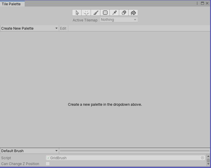 Screenshot der Tile Palette