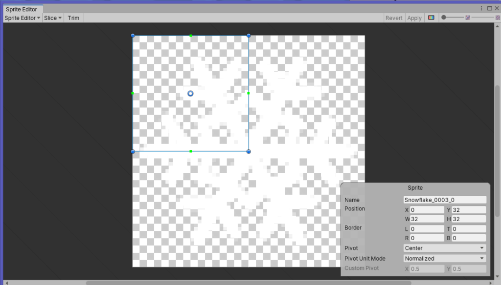 Zurechtgeschnittenes Sprite