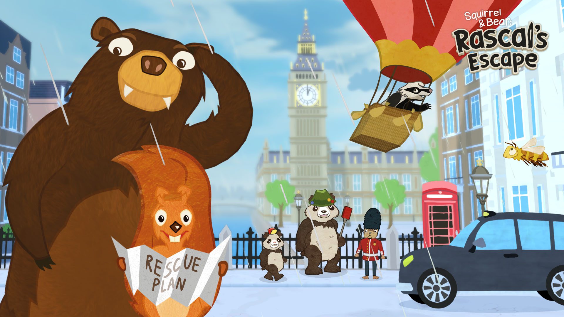 Squirrel Bear Rascals Escape