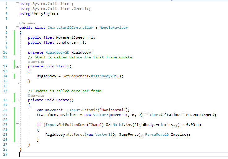 Einen Character Controller schreiben